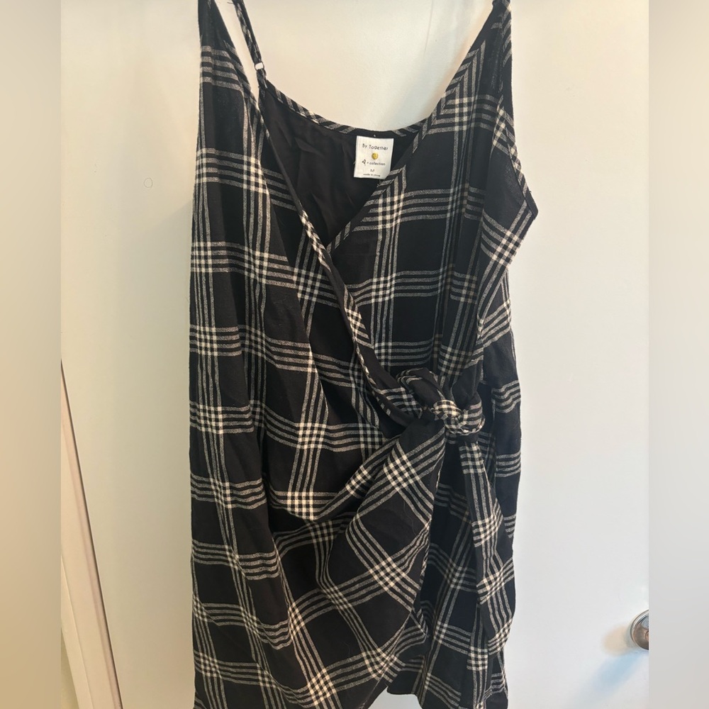 By together flannel wrap dress medium